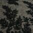 Black fabric with beaded branch and leaf pattern